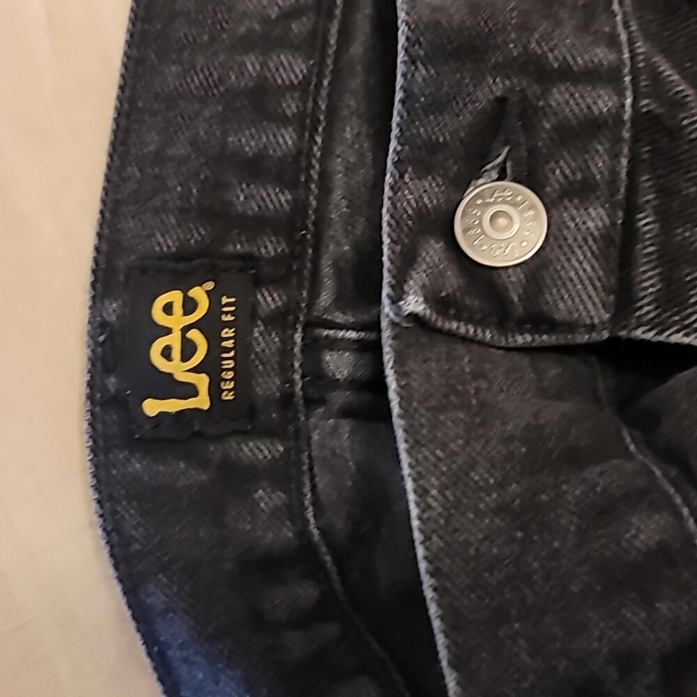 40x34 Lee Regular Fit Straight Leg Black Jeans - Picture 5 of 8